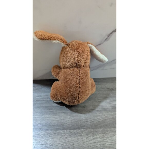 Vintage Brown Plush Bunny Rabbit Stuffed Animal Toy 7" Tall  Missing Eye - Picture 8 of 10